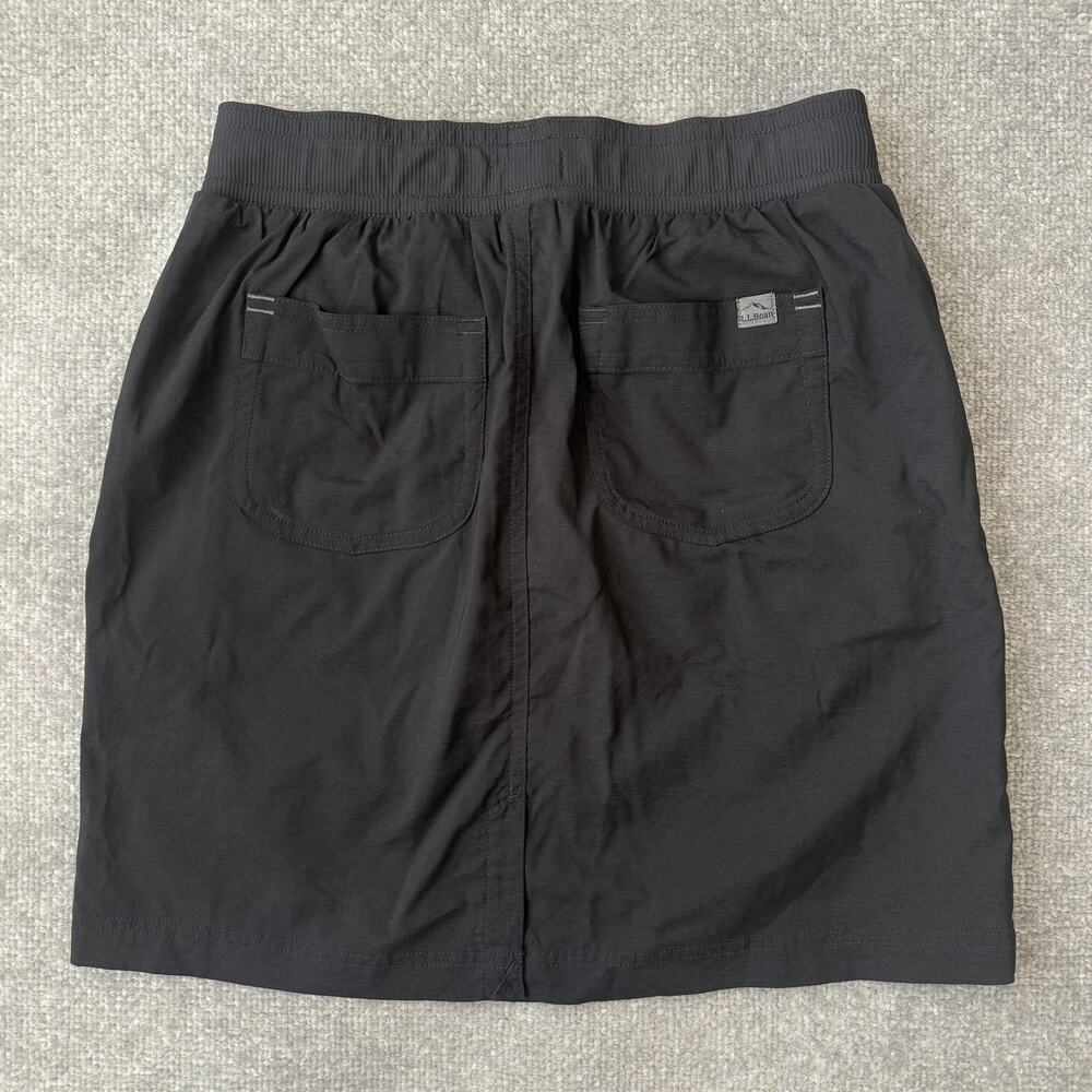 L.L. Bean Skort Womens XS Black Athletic Drawstring Waist Built In Shorts Hiking - Picture 7 of 7